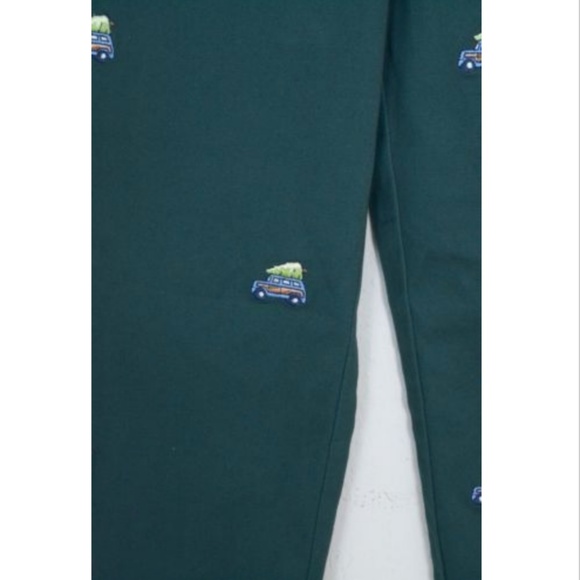 Vineyard Vines Boys Green Truck Tree Pants Breaker - Picture 3 of 4